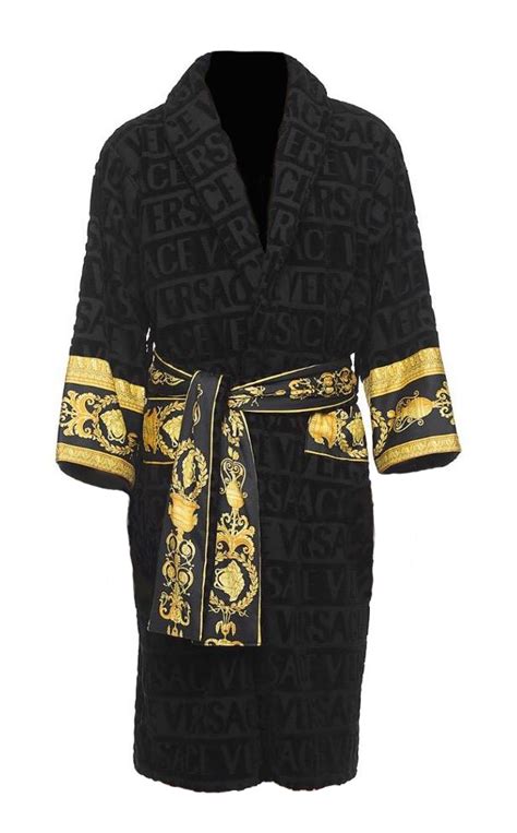 versace robe black and gold price|versace robe price.